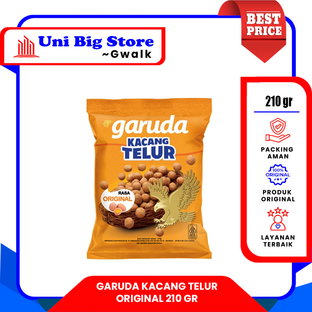 

GARUDA KACANG TELUR ORIGINAL - 210 gr