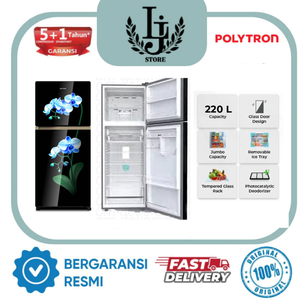 Kulkas Polytron 2 Pintu PRW23MOB Kulkas 2 Pintu Polytron Kulkas Dua Pintu