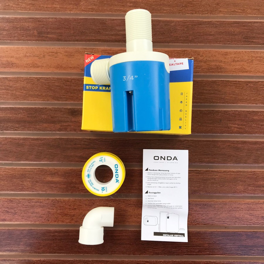 STOP KRAN OTOMATIS VERTIKAL 1/2 ONDA // PELAMPUNG OTOMATIS 1/2 INCH