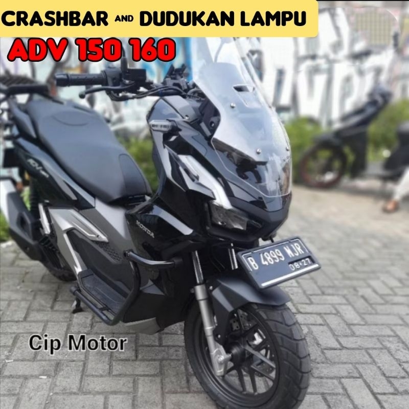 Crashbar ADV 150 ADV 160 Tubular Dudukan Lampu ADV 150  ADV 160