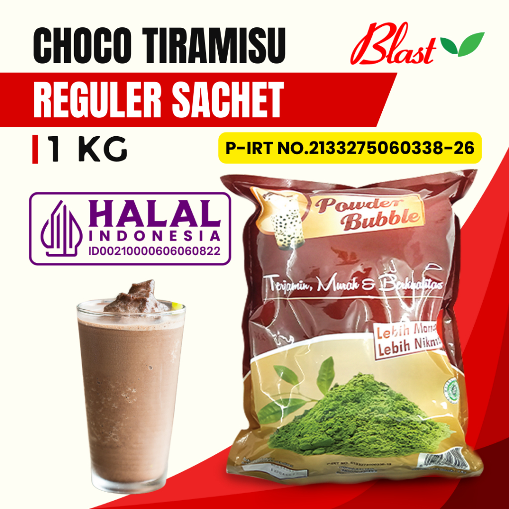 

Bubuk CHOCOLATE TIRAMISU 1 KG - Bubuk Minuman Choco Tiramisu - MIX Creamer + Gula