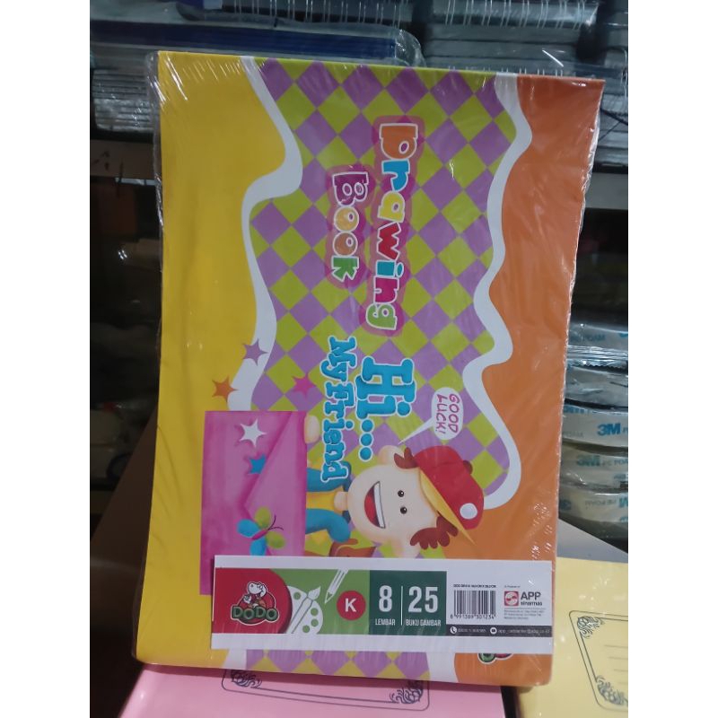 

1 Pack isi 25 Buku Gambar Dodo Motif Campur