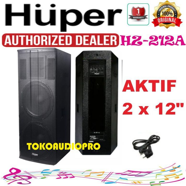Speaker Huper HZ212A   Dual 12" Speaker Aktif Original Huper Hz-212A