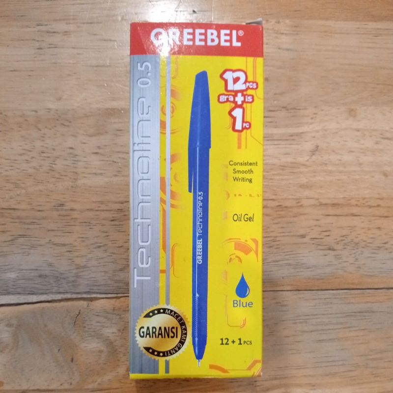 

pulpen Greebel 0,5 1 pak warna biru - Q Stationery