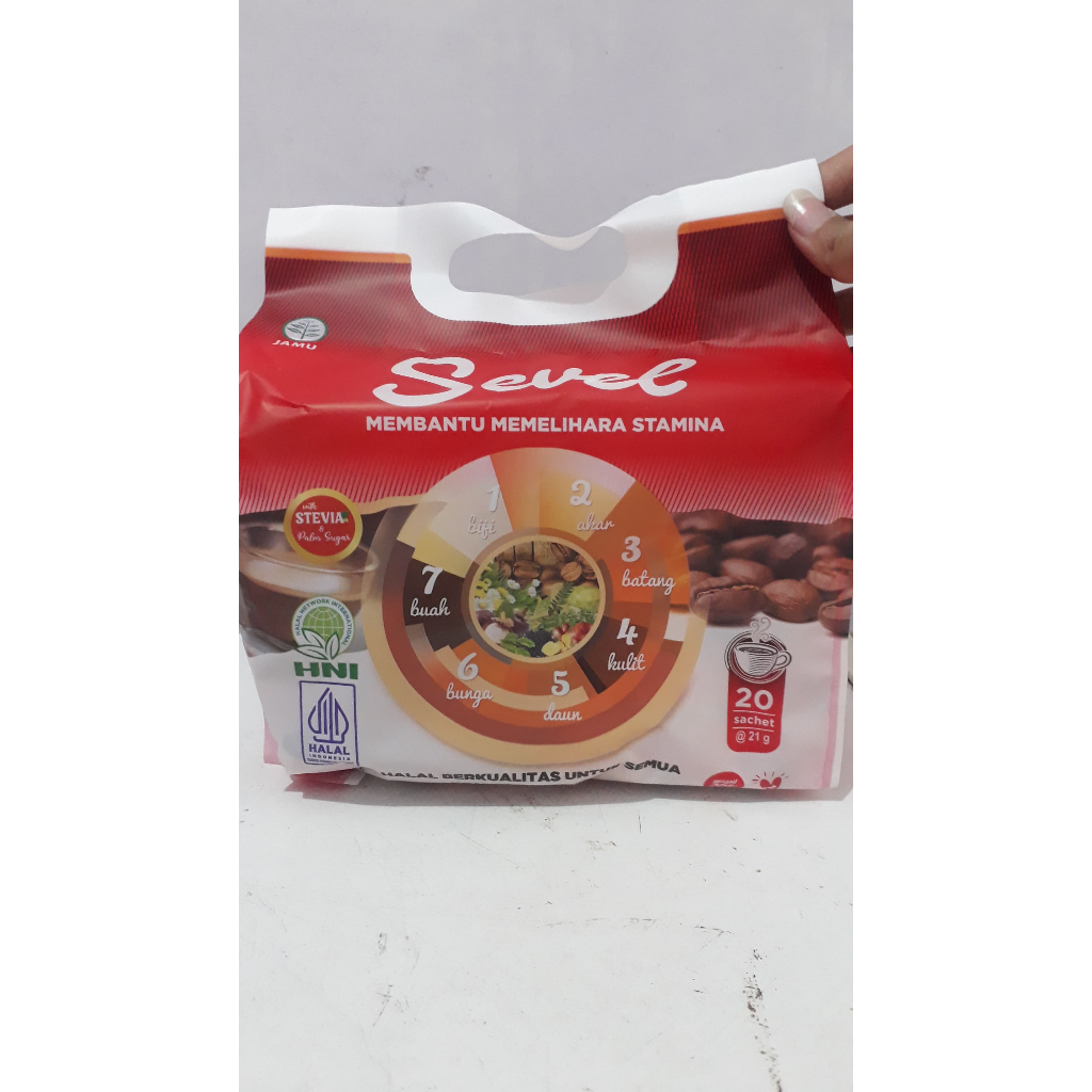 

Kopi sevel coffee herbal 7elemen merah hni hpai - isi 20 sachet 008