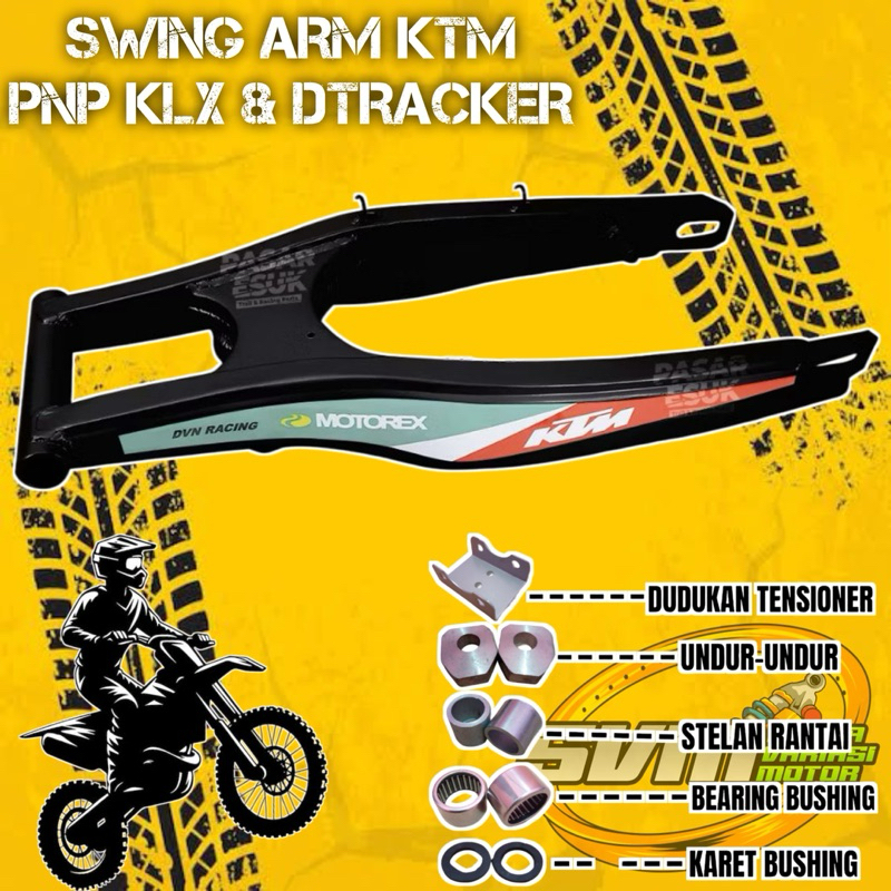 Swing Arm KTM panjang 66cm pnp KLX G KLX BF KLX S DTRACKER Bahan besi tebal