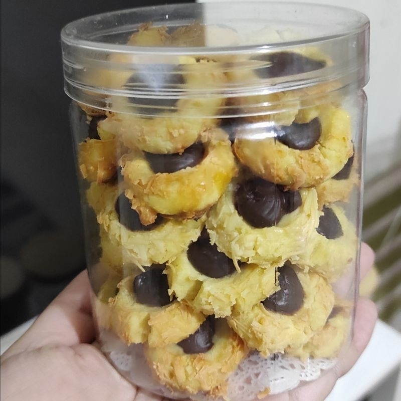 

kue lebaran thumbprint Chocolate Wijsman premium cookies