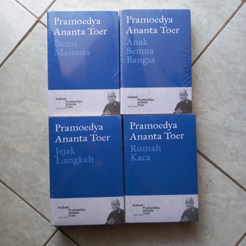Buku Original Tetralogi Pulau Buru : Bumi Manusia, Rumah Kaca, Jejak Langkah dan anak semua bangsa k