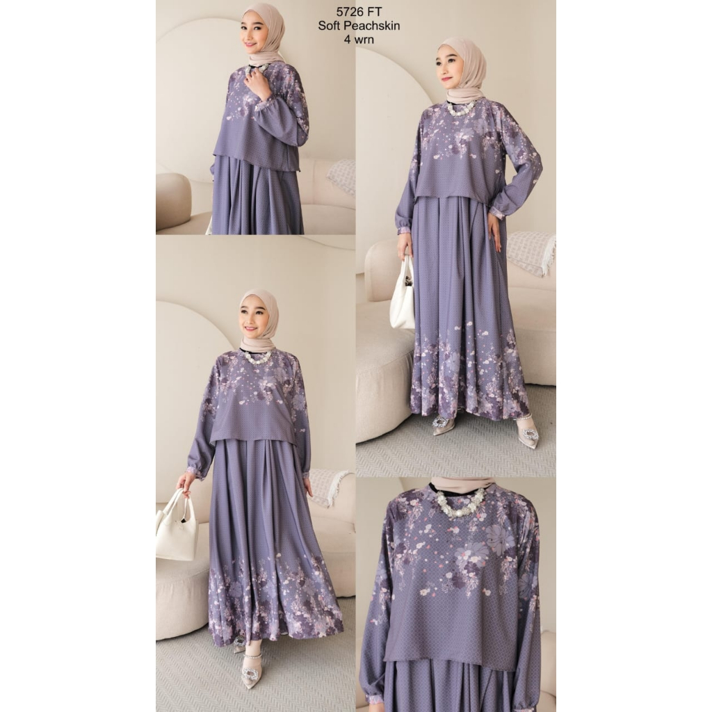 Dress Wanita Gamis Nara Premium