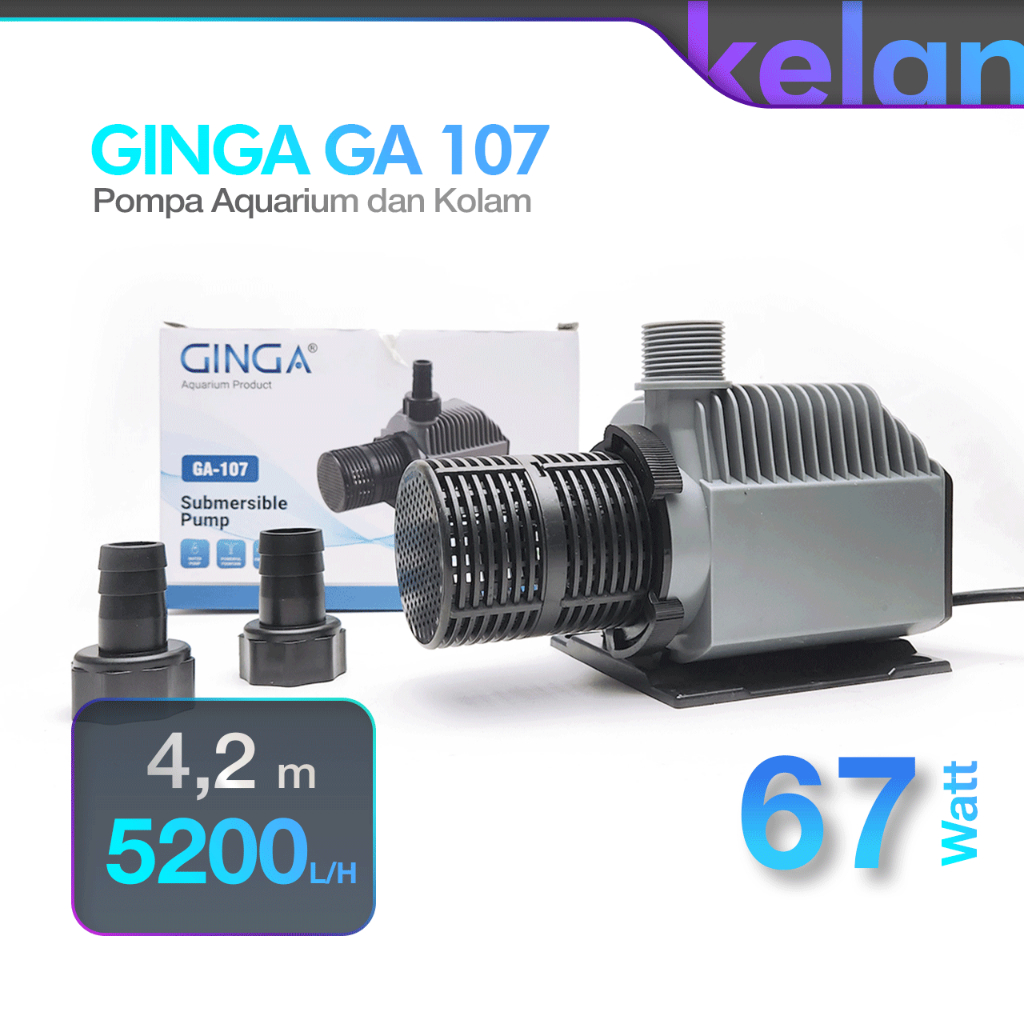 GINGA GA 107 Pompa Aquarium Kolam Koi 5200 LH