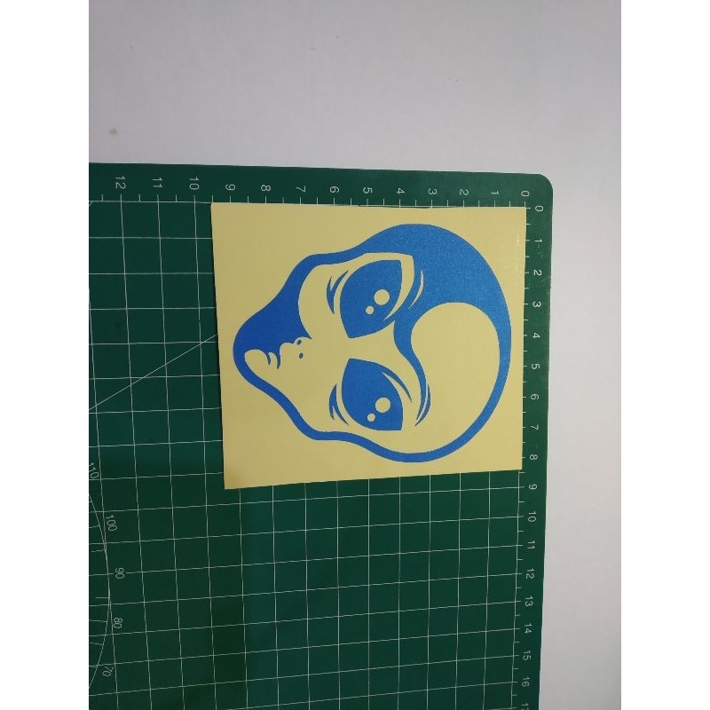 

stiker cutting allien