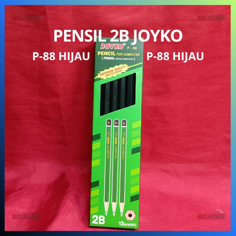 

1Pcs Pensil Pencil 2B Joyko Untuk Komputer Hijau P - 88