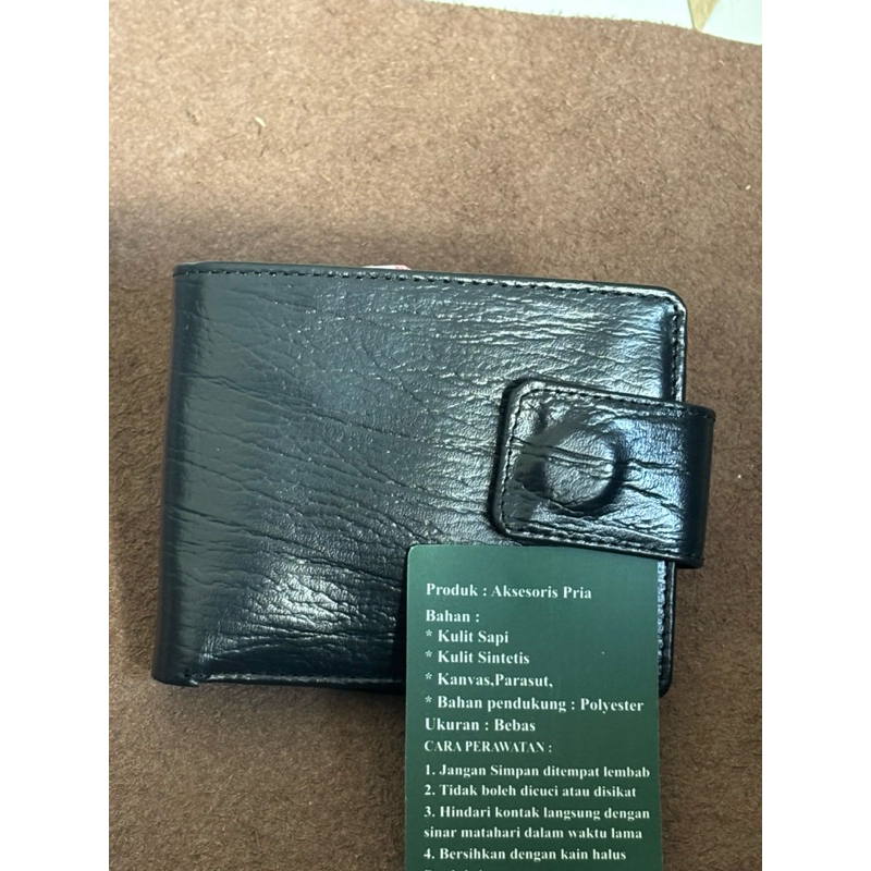 Dompet Original Cowok Lokal Model Pentil Magnet Bahan Kulit Sapi Asli Pria Keren Xoris Dp-014Ptmgnt