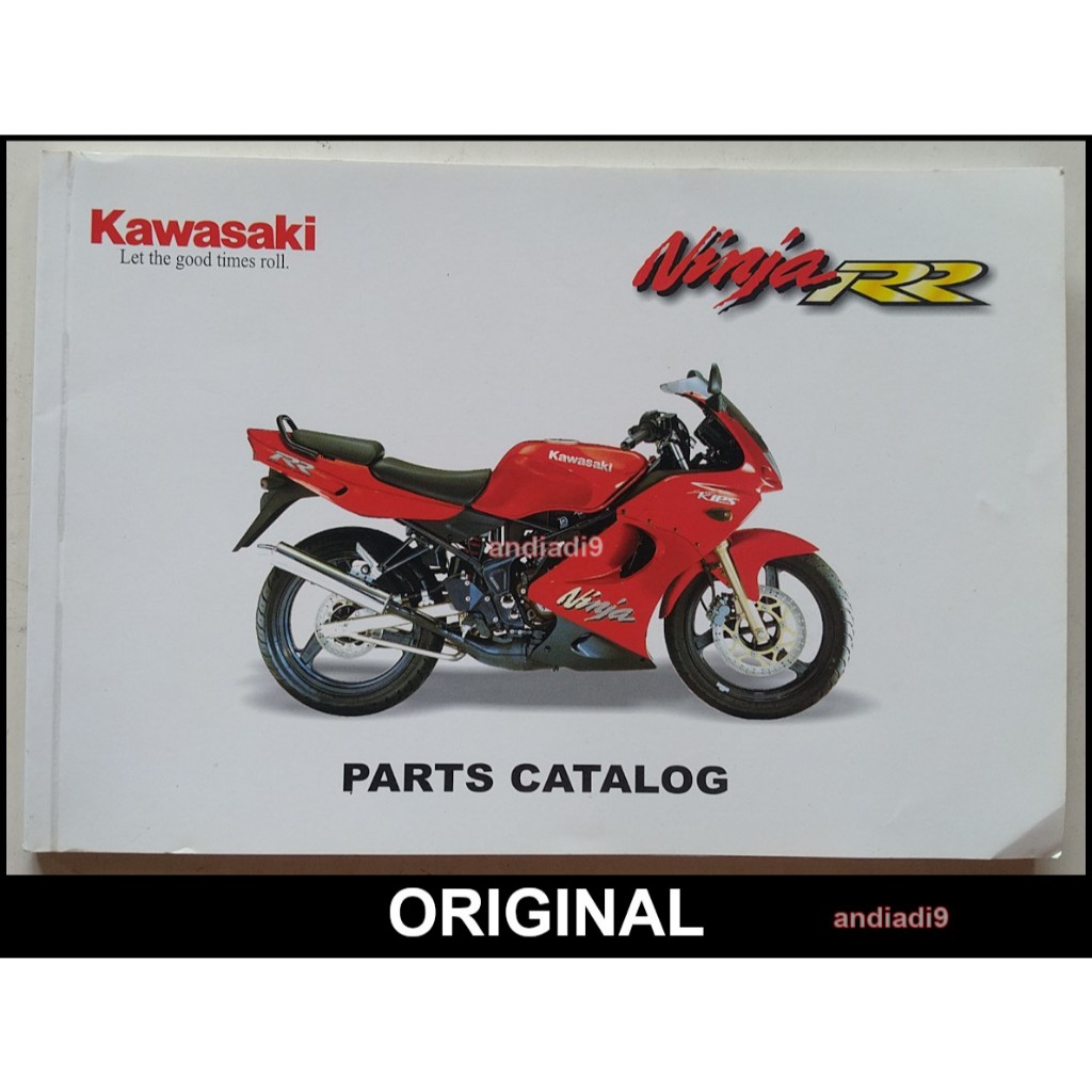 BUKU PARTS CATALOG KATALOG SEPEDA MOTOR KAWASAKI NINJA RR 2006 ORIGINAL