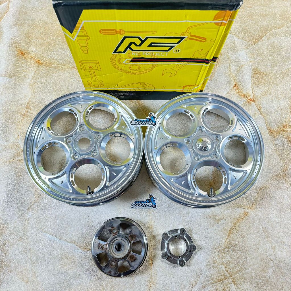 NC PROJECT Velg W325 Silver Vespa Sprint Primavera GTS LX S Ring12 Second