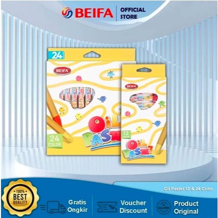 

Beifa Oil Pastel / Krayon 12 Warna Non Toxic DA100