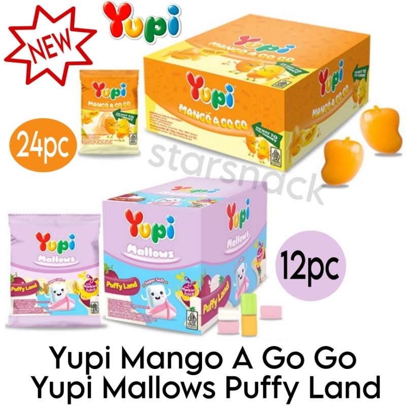 

Yupi Mango A go go Mallows puffy land permen