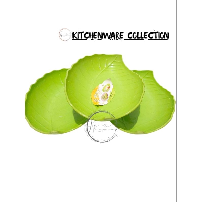 Piring Daun Plastik Tebal || Mangkuk Daun daun || Piring Saji Daun || mangkuk Saji Daun