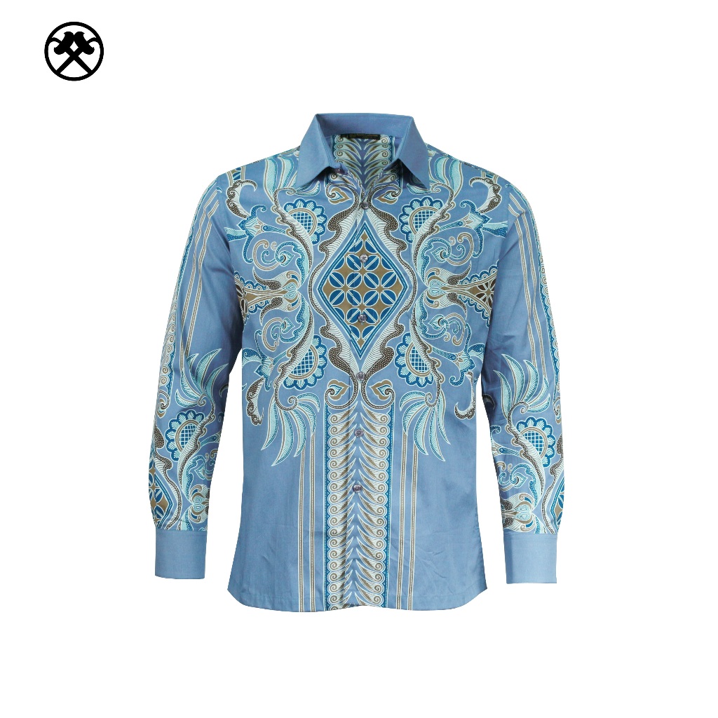 Keris Gallery Kemeja Batik Slim Fit Pria Lengan Panjang Keris Adiwarna