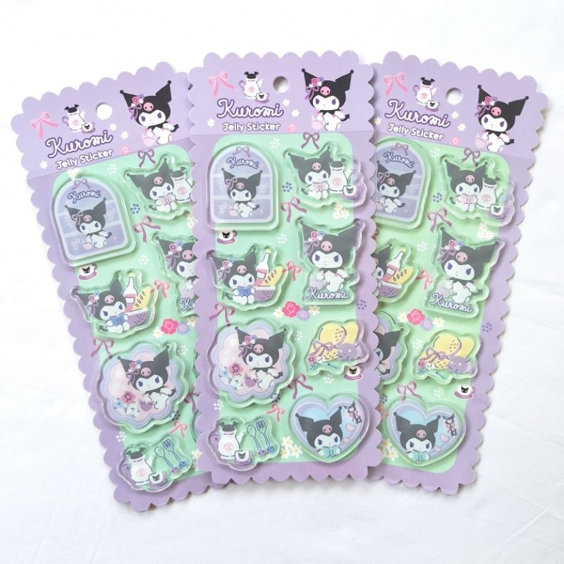 

Kuromi Jelly Embossed Stickers Adinata / Stiker / Label / Perekat 2532-6105