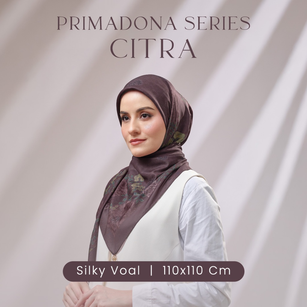 [INCLUDE HARD BOX]  ZM Zaskia Mecca - Citra Primadona Series Scarf Silky Voal - Hijab Premium Square