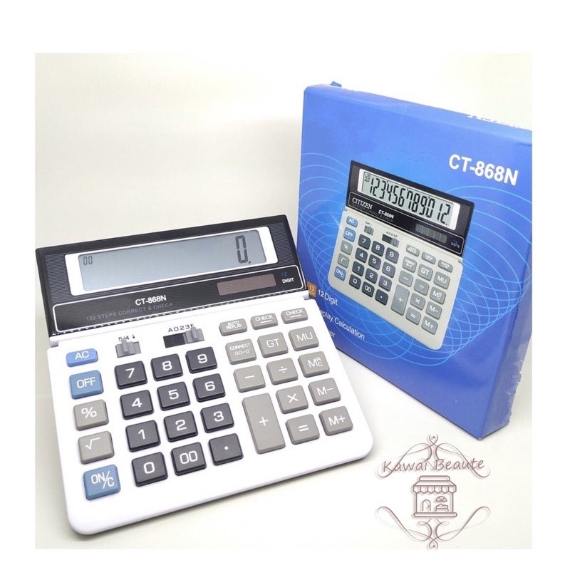 

Kalkulator CT-868N 12 Digit / Calculator 2 power otomatis