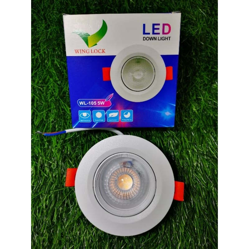LAMPU DOWNLIGHT LED 5WAT CAHAYA KUNING