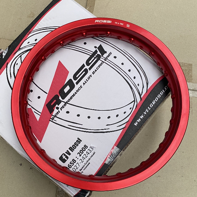 Velg Rossi Pelek Rossi Ring 14 Hitam Merah 140 160 185 215 250