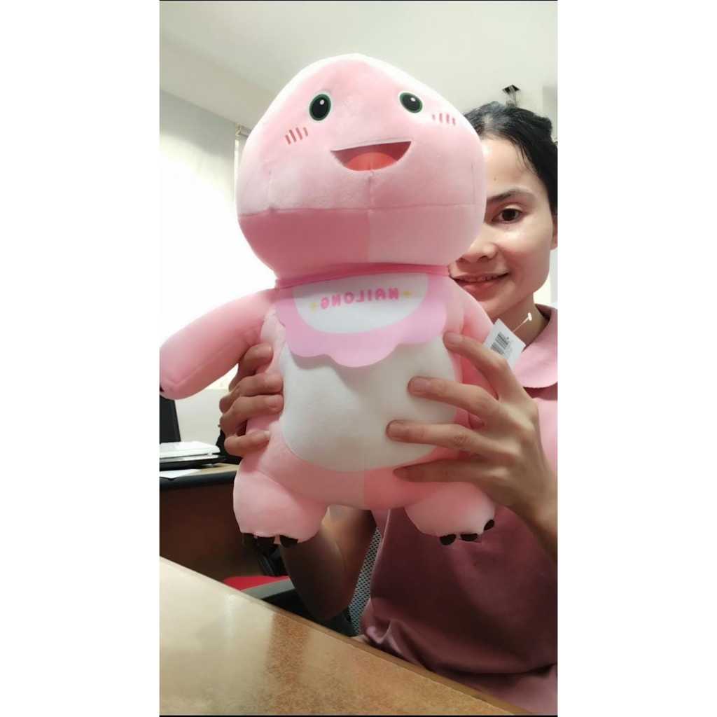 Boneka Dino Nalong Spandex Dino Nailong Celemek Ukuran L