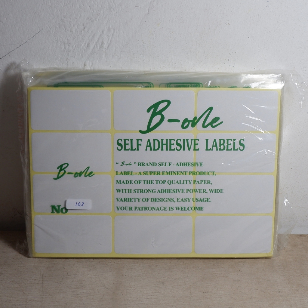 

[25 Pack] Paket Hemat Grosir Stiker Label Nama Yoeker No. 103 Murah 25 Pack