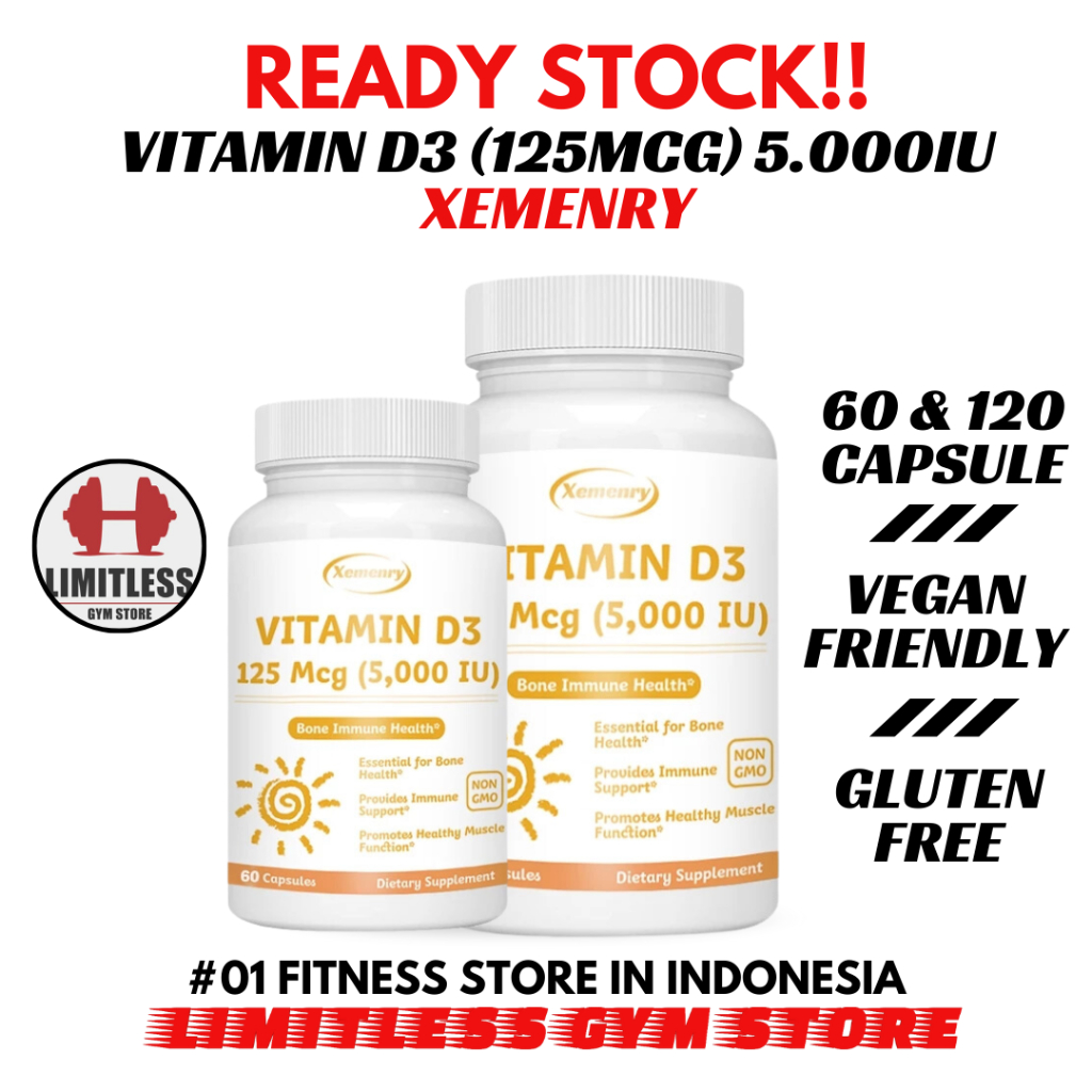 [PROMO ] USA VIT D3 5000 IU 5000IU - 60 Kapsul Xemenry Vitamin D