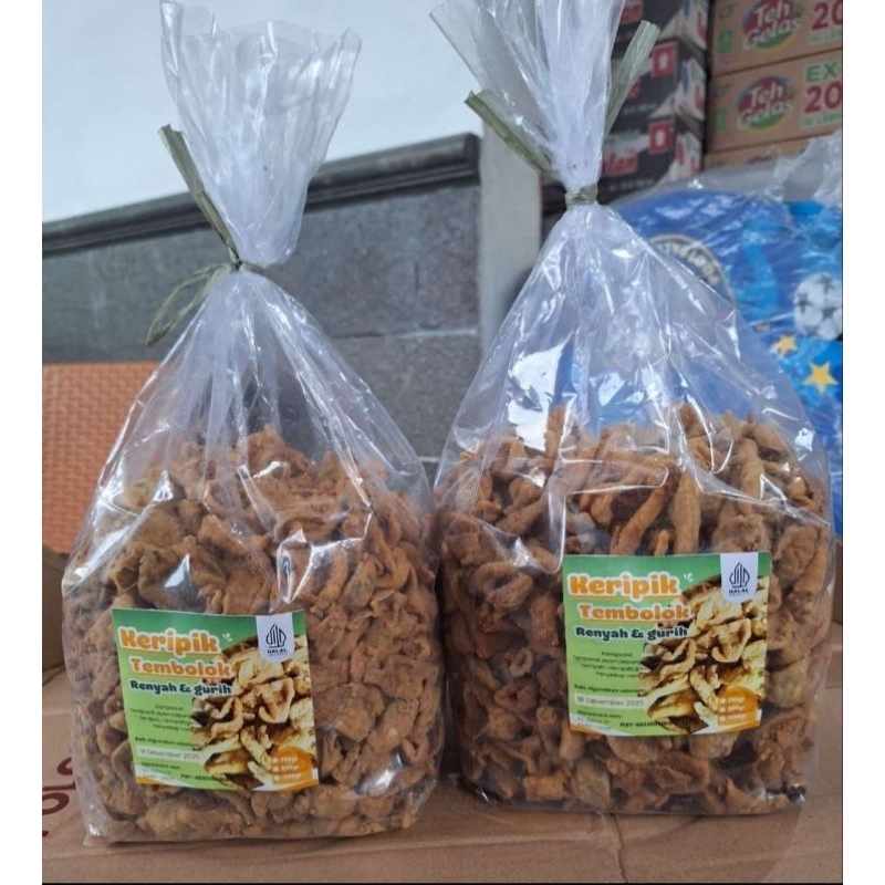

KERIPIK TEMBOLOK AYAM KEMASAN 1KG