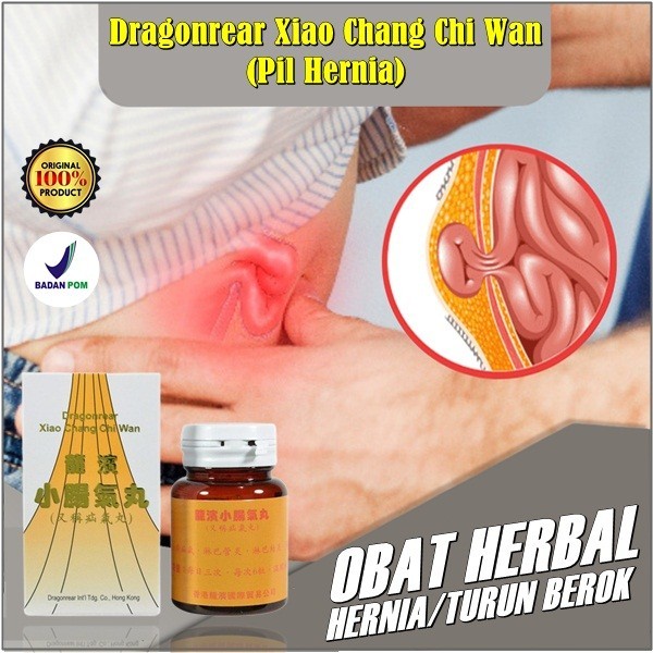 Obat Herbal Terapi Hernia Turun berok dari cina bpom 100 Pil Original