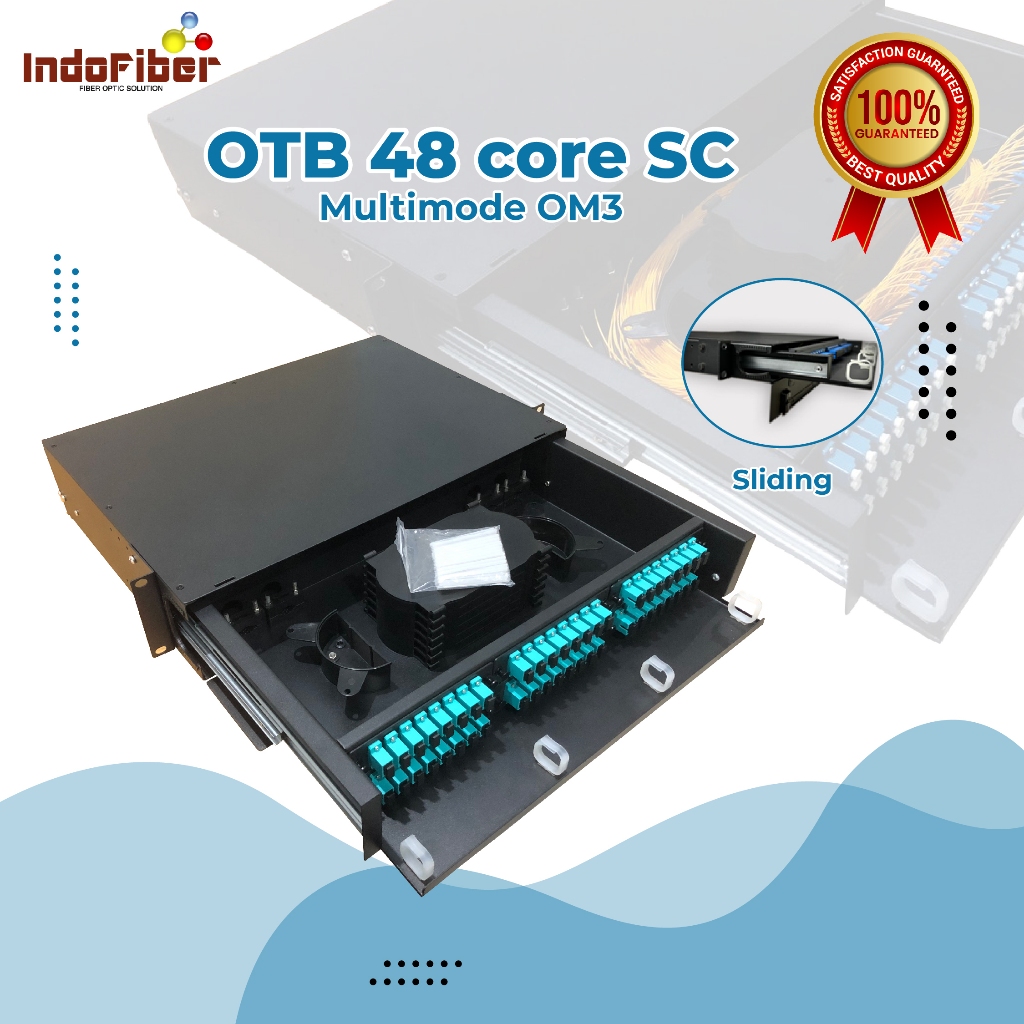 INDOFIBER OTB 48 core SC multimode OM3 rackmount sliding