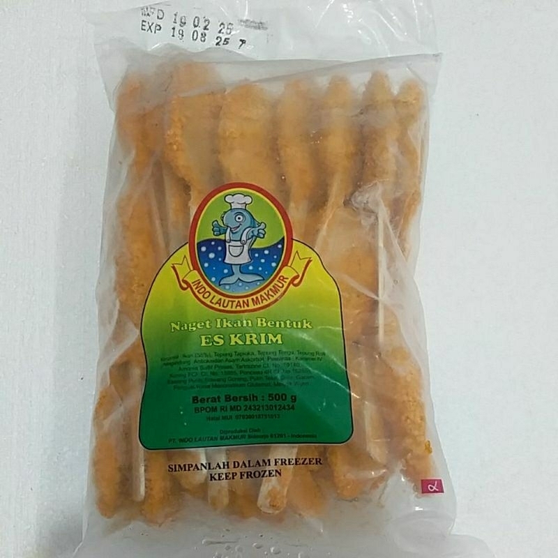 

ILM Nugget Ikan Bentuk Es Krim, berat 500gr