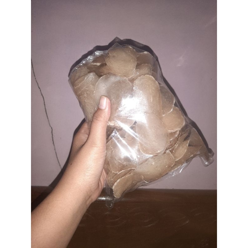 

krupuk bawang 1/2 kg tnpa pengawet dan pengembang