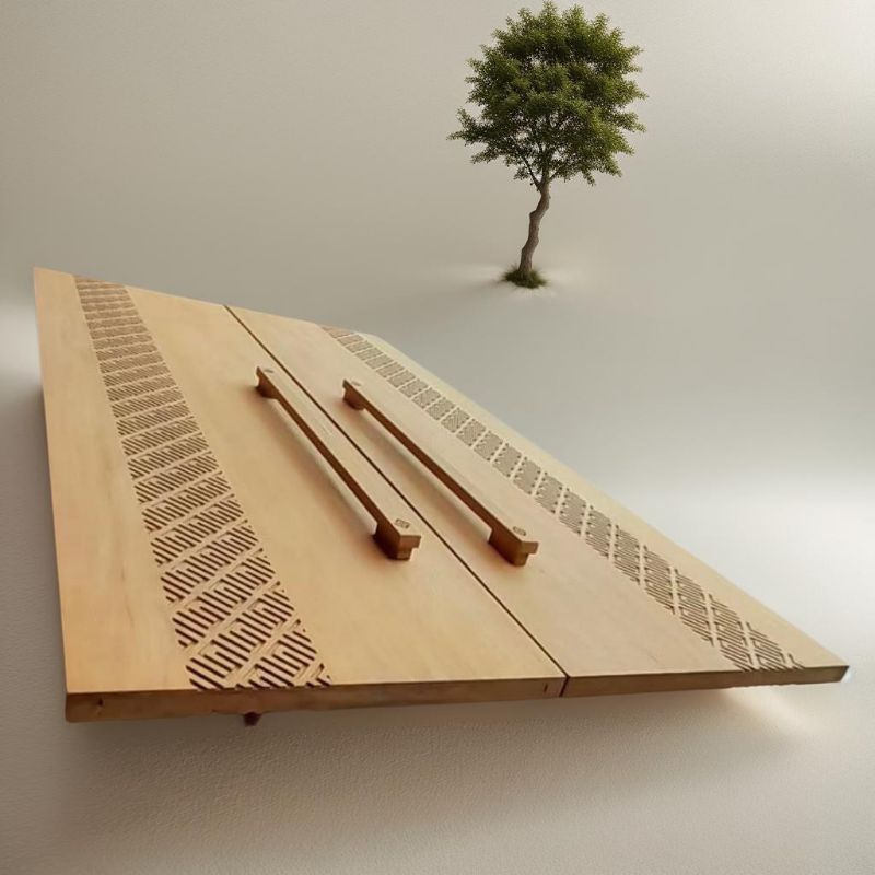 pintu double kayu jati perhutani luxury panjang 250