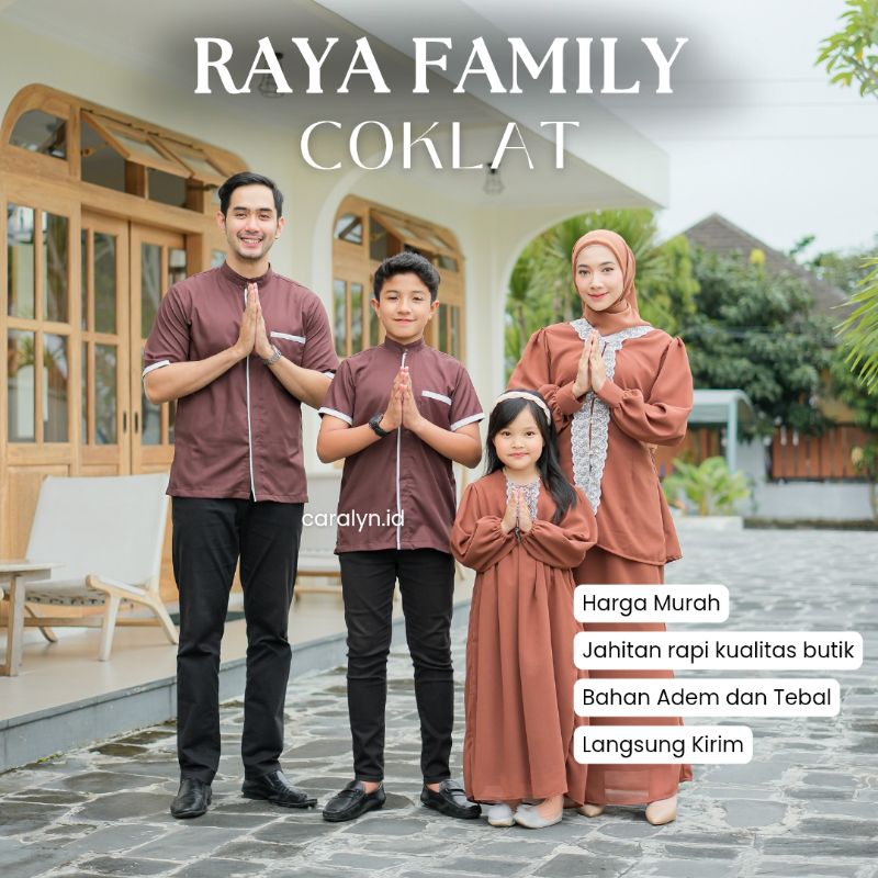 BAJU COUPLE KELUARGA SARIMBIT LEBARAN COUPLE KELUARGA BAJU LEBARAN SET MALAY KOKO