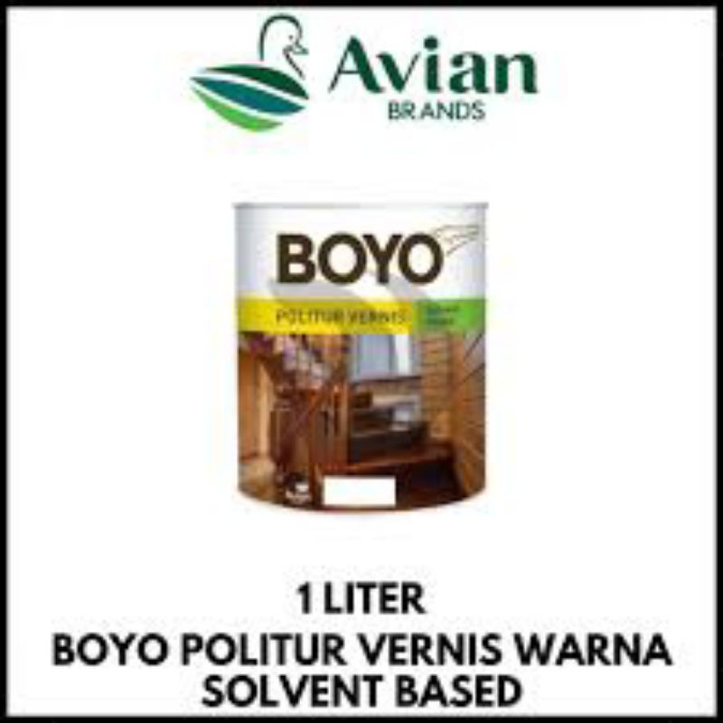 Pelitur / Politur / Plitur BOYO Kemasan 1 Liter Plitur kayu AVIAN BRANDS