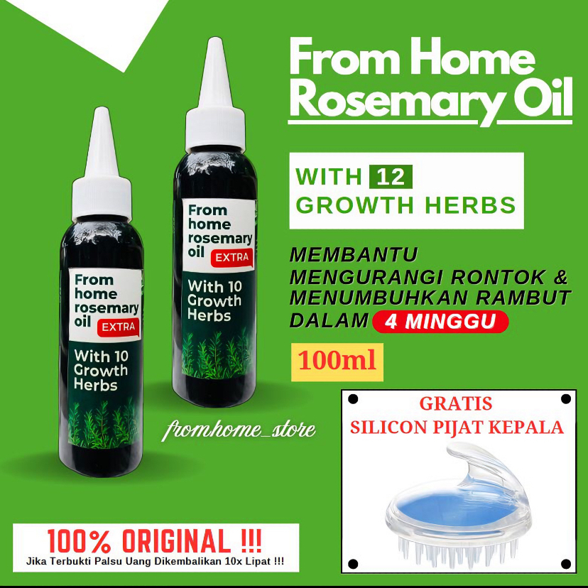 READY STOK From Home Rosemary Oil Minyak Rosemary Hair Care  Penumbuh Rambut Dan Merawat Rambut Ront
