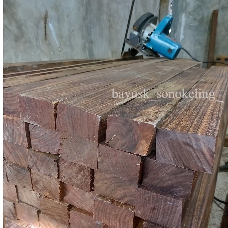 Balok kayu sonokeling ukuran custom