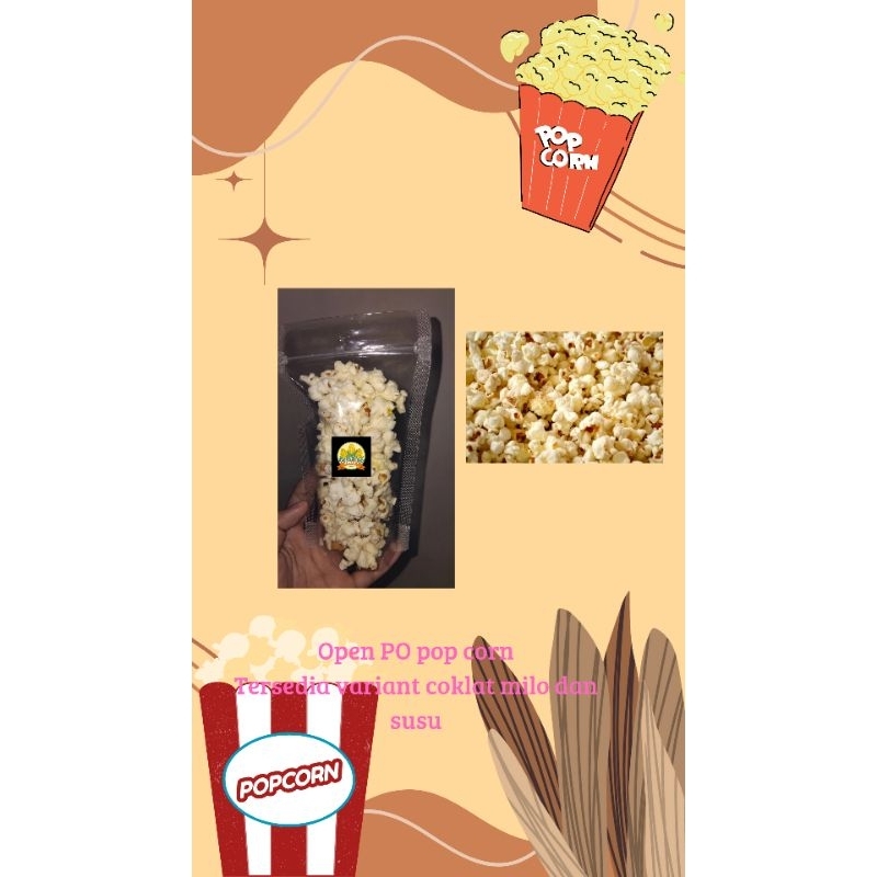 

pop corn coklat milo susu puoch pop corn roasted corn pop corn murah
