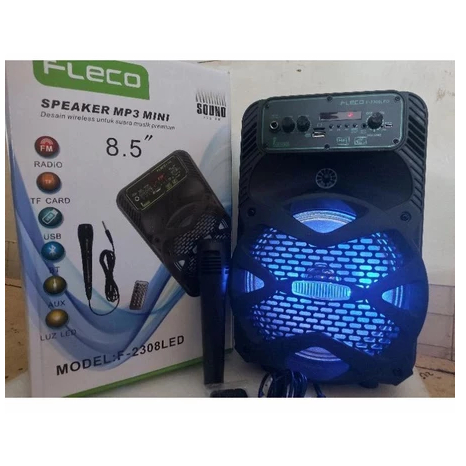 speaker bluetooth Fleco F-2308 8,5" Inci X-BASS / Speaker MP