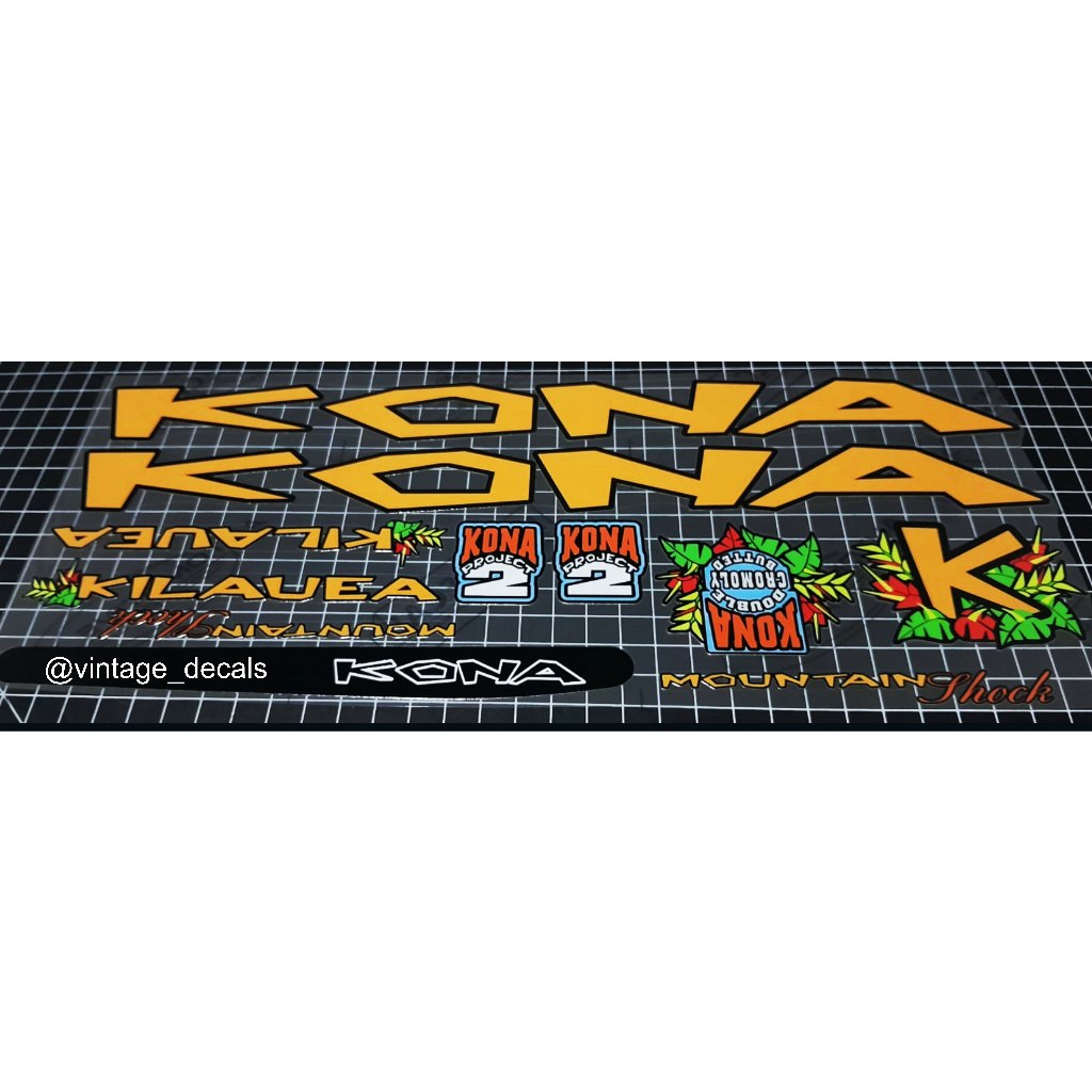 sticker decals sepeda KONA Kilauea