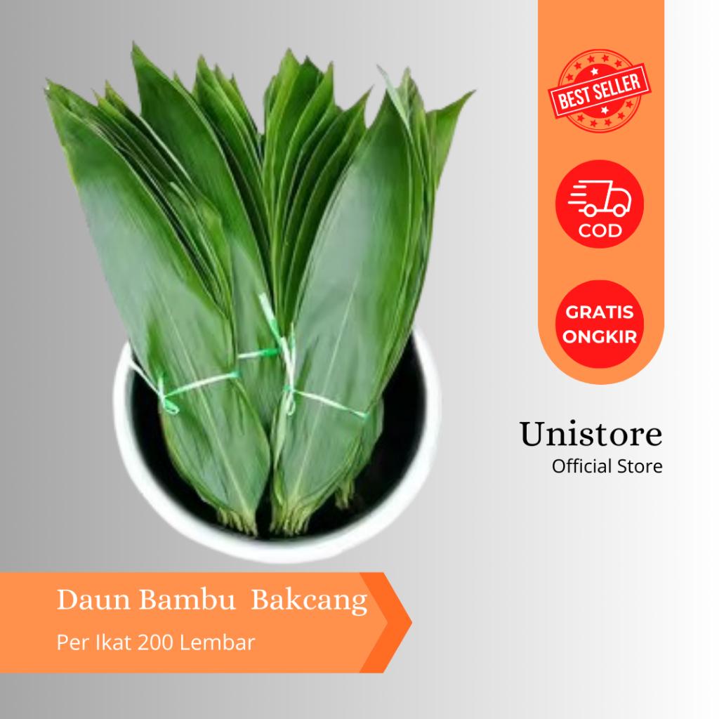 

Daun Bambu Segar Bungkus Bakcang Per Ikat 200 Lembar