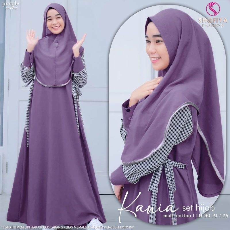 Dress Set Dress Set Wanita Set Hijab Dress Katun