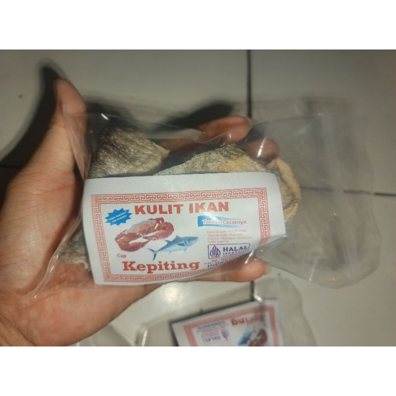 

Kerupuk Kulit Ikan Premium Renyah Nikmat Kemasan Ekonomis