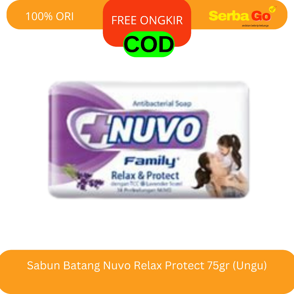 Nuvo Family Sabun Batang Relax Protect (Ungu)