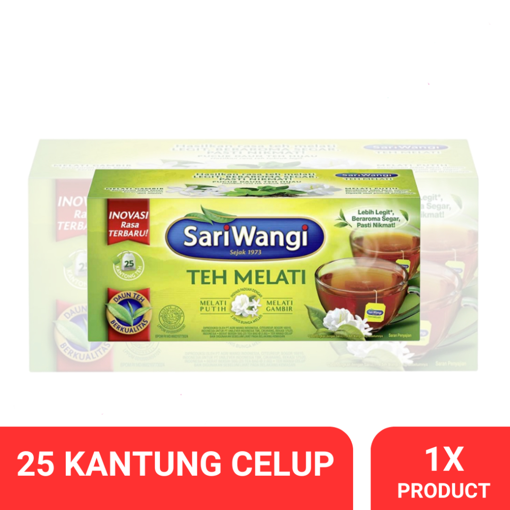 

Sariwangi Teh Melati Isi 25 Kantung Celup