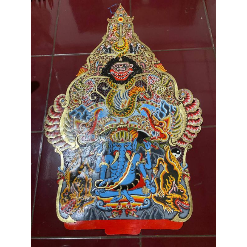 Handicraftyogyakarta Gunungan kayon wayang kulit kerbau  tinggi 80cm